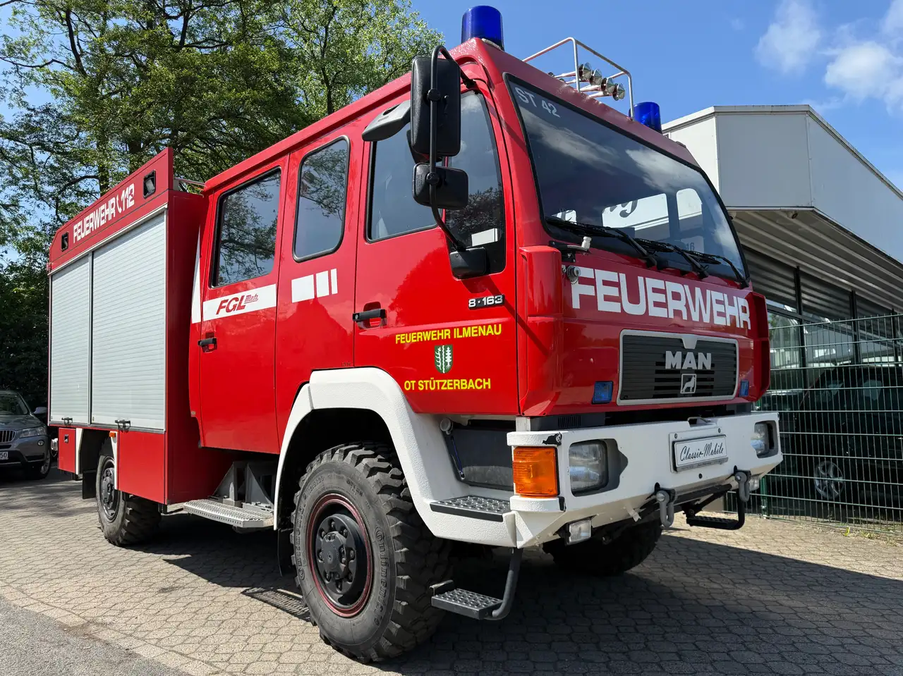 MAN 8.163 LF 8/6 Metz FGL Feuerwehr *Allrad*nur 29 TKM, foto 3