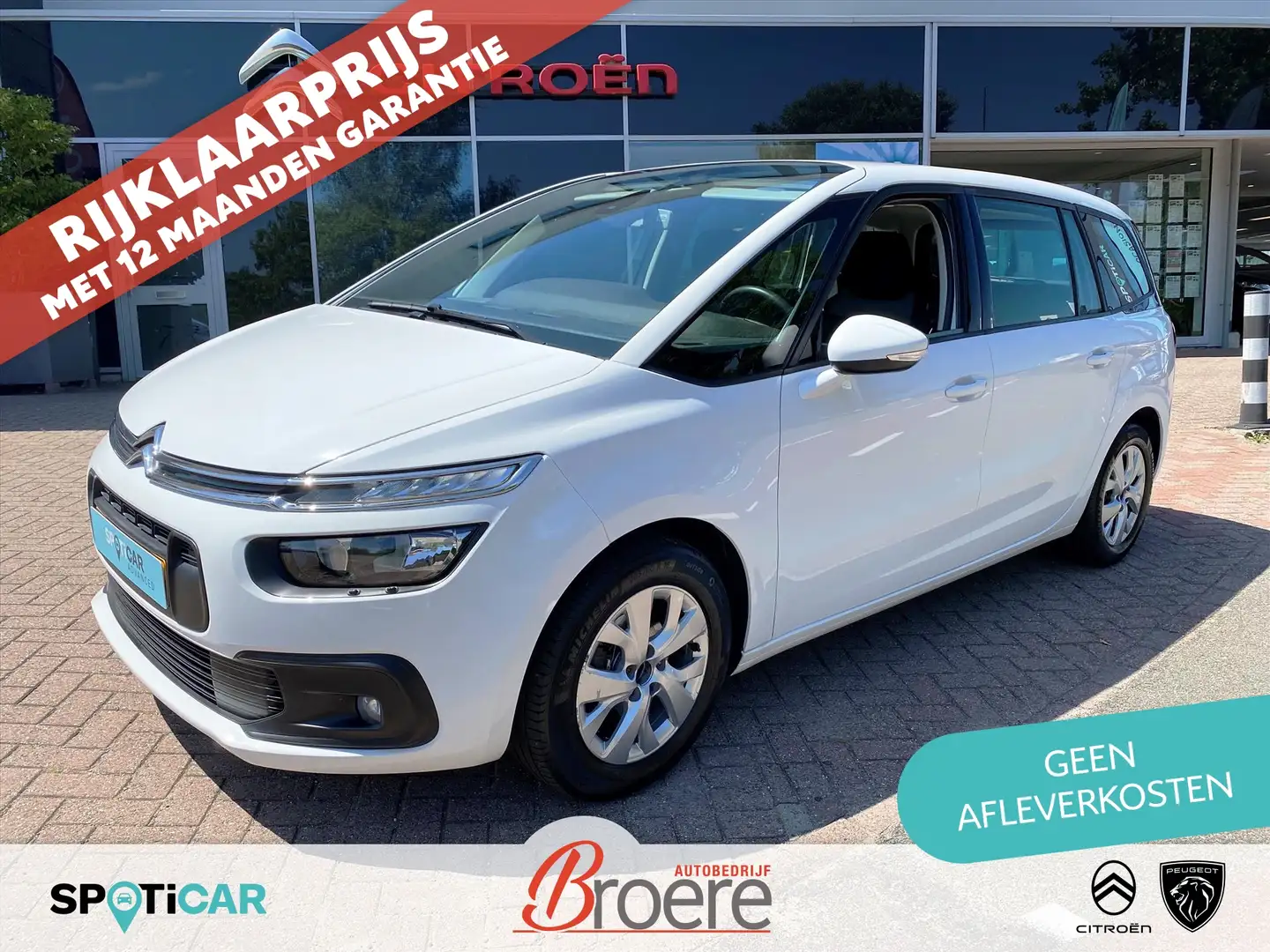 Citroen Grand C4 SpaceTourer 1.2 Turbo 130pk Selection | parkeersensoren, verw. Wit - 1