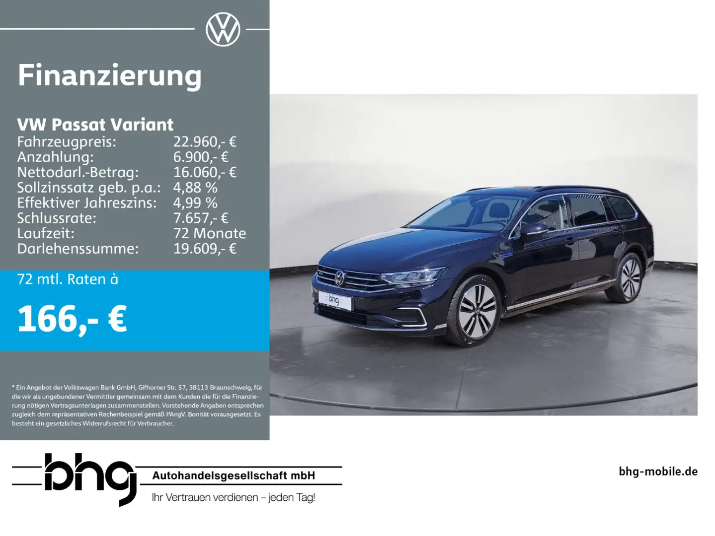 Volkswagen Passat Variant GTE1.4 TSI DSG PHEV Hybrid AHK Pa Schwarz - 1