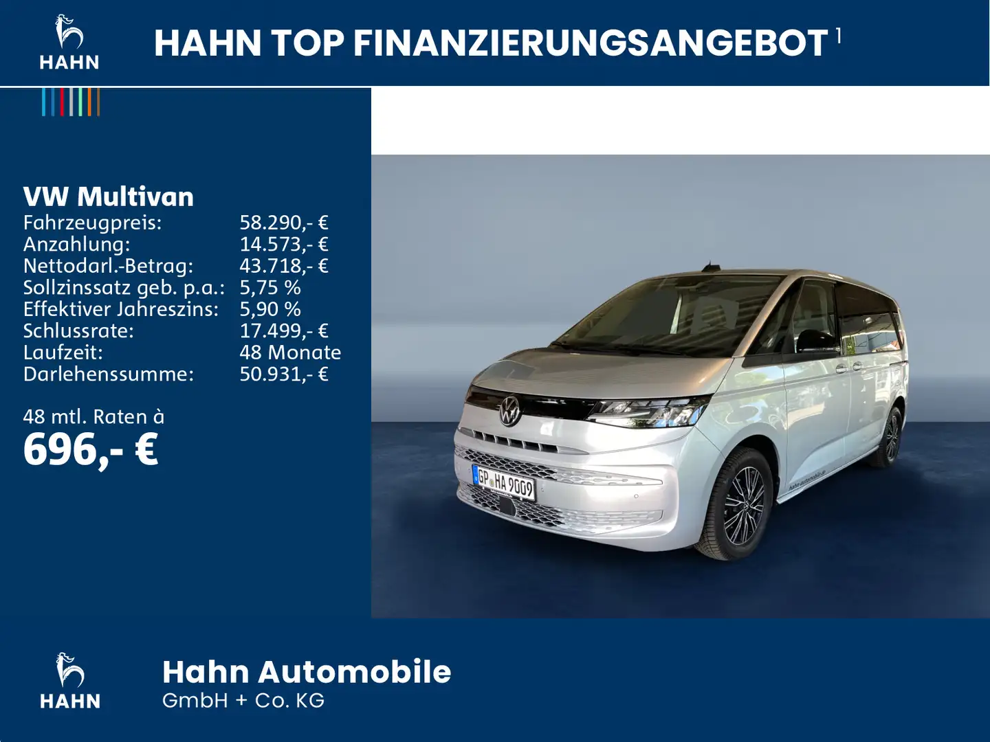 Volkswagen T7 Multivan T7 Multivan 2,0TDI 110KW DSG Navi Kamera Silber - 2