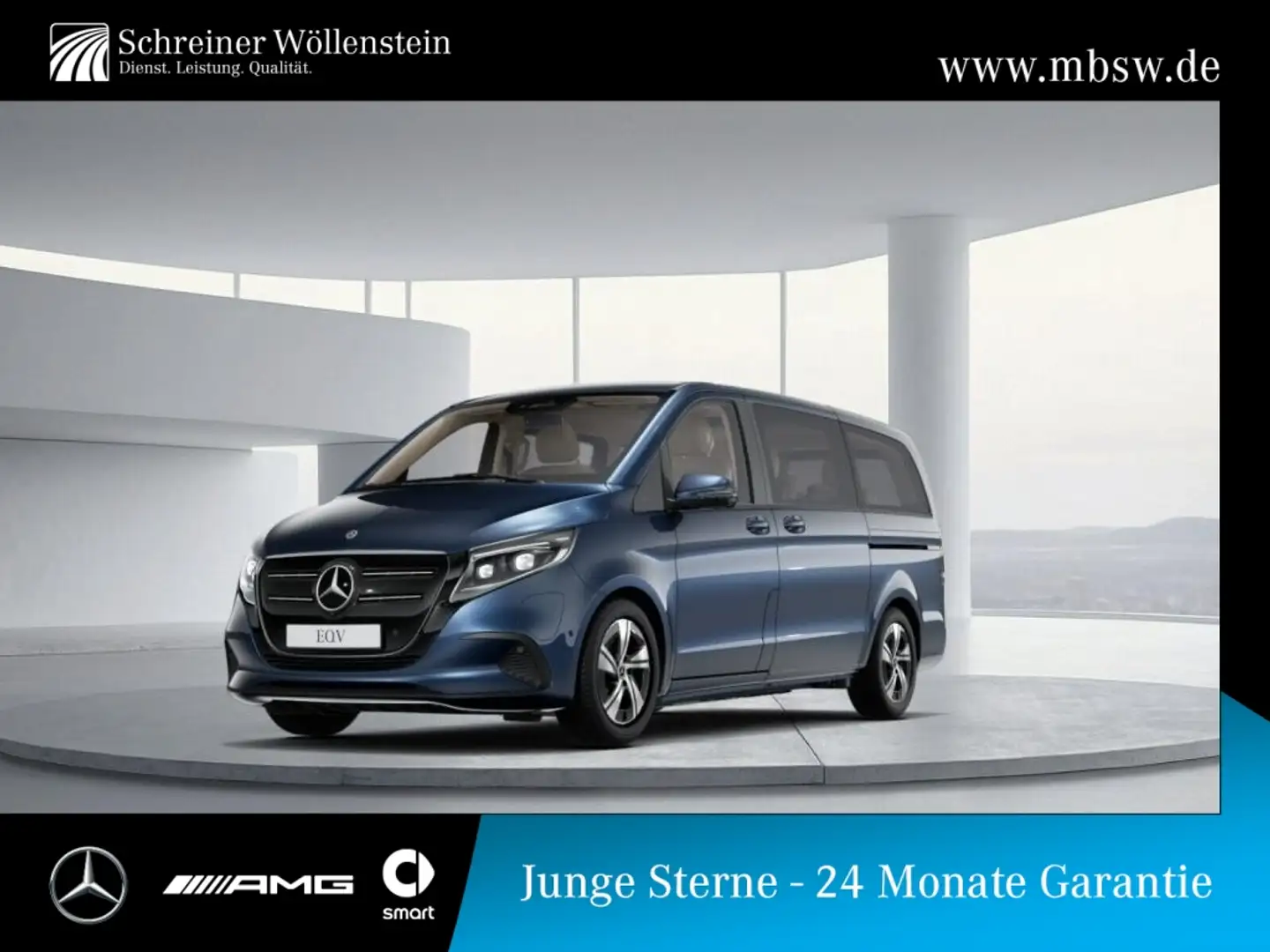 Mercedes-Benz EQV 300 AVANTGARDE Lang PANO*AIR*el.Türen*Distr. Blau - 1