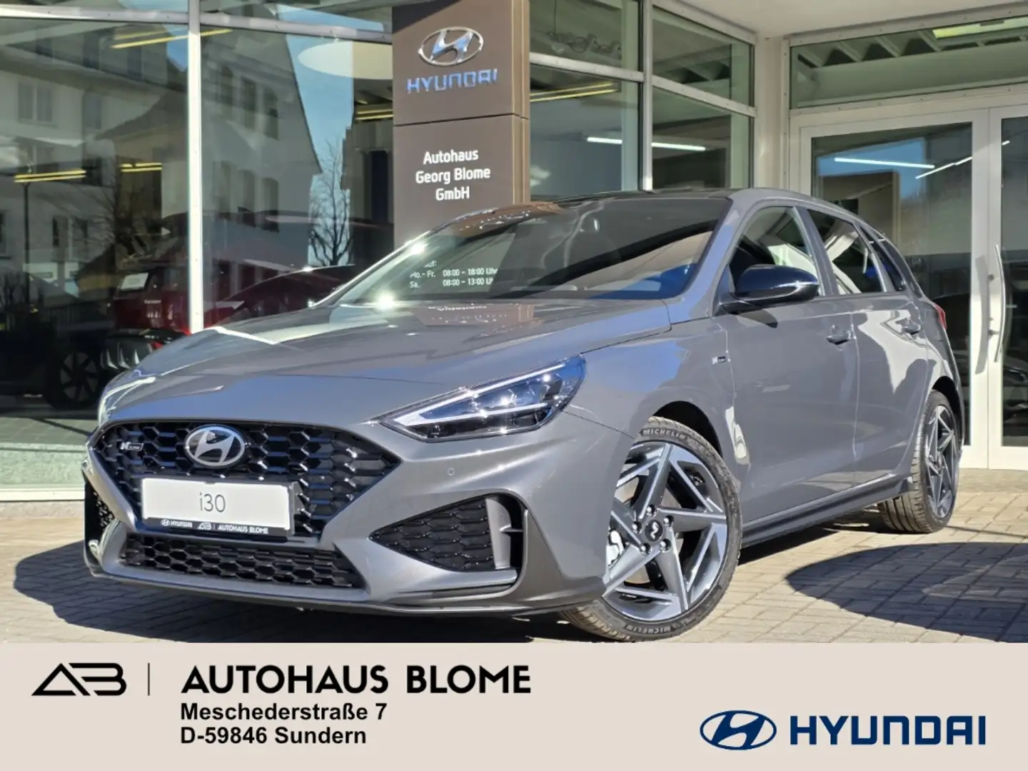 Hyundai i30 1.5 T-GDI 7-DCT N LINE, Pano, Navi, Kamera, CarPla Gris - 1