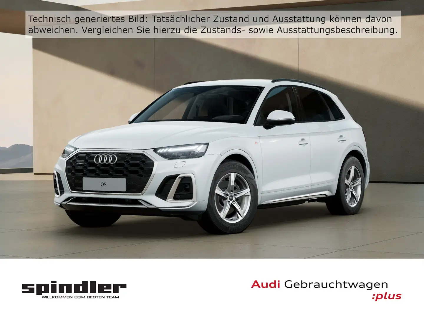 Audi Q5 S-Line 40 TDI quattro S-tronic / Matrix, AHK Weiß - 1
