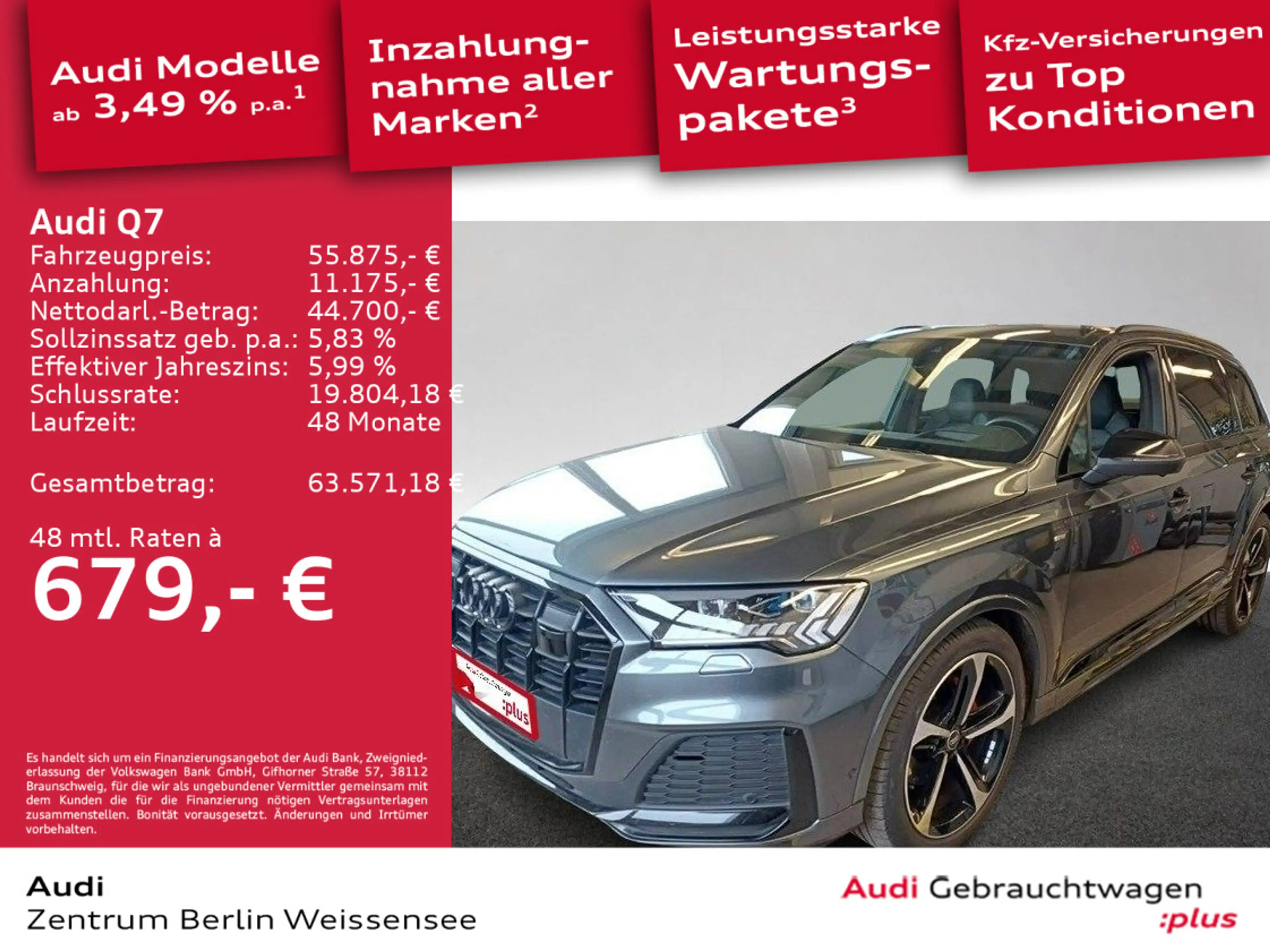 Audi Q7 50 TDI TIP-TRO*QUA*COMPETITION*AHK*STHZG*PANO — photo 2