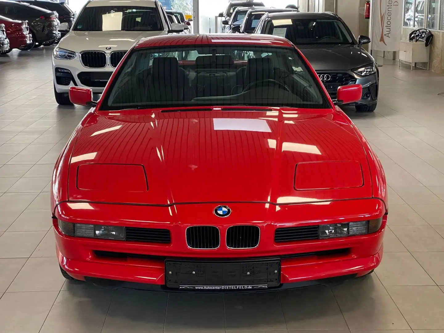 BMW 850 Ci  H-Gutachten 1.Hand 55TKM Schalter Rot - 2
