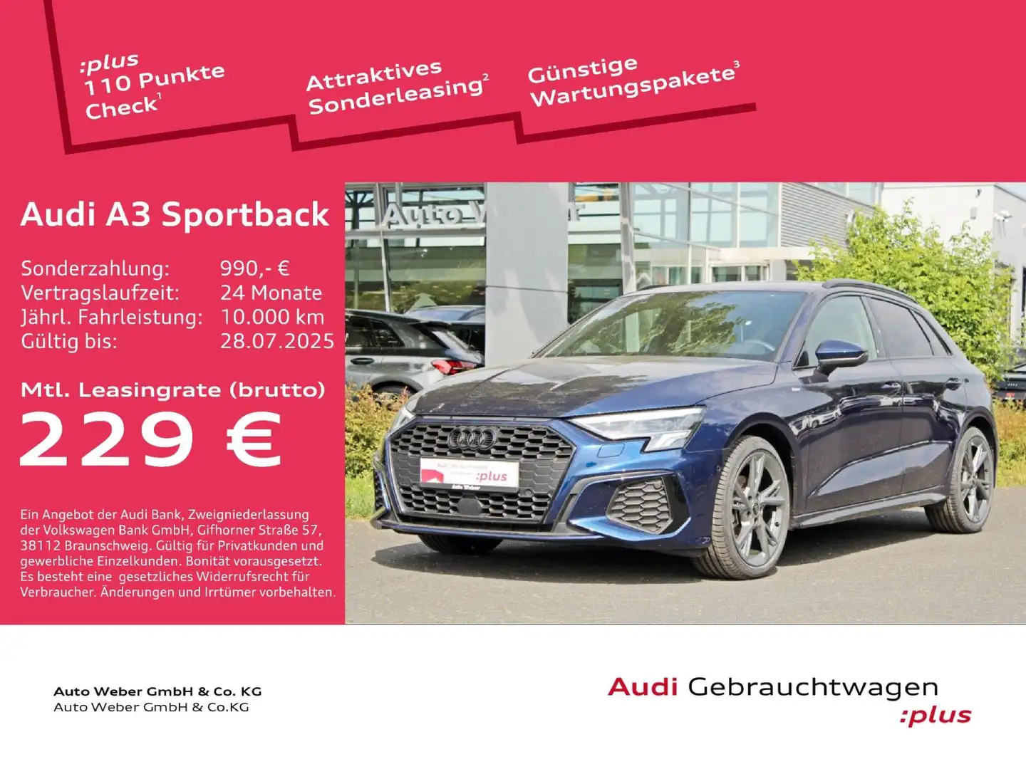 Audi A3 Sportback 35TDI S-tr S LINE BLACK AHK KAMERA Grau - 1