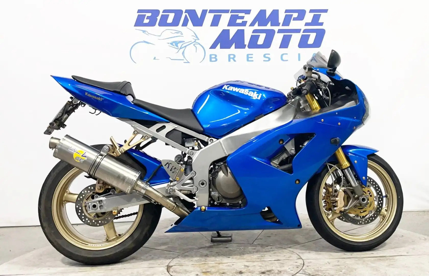 Kawasaki Ninja 636 ZX-6R 2003 + SCARICO LEOVINCE SBK Blu/Azzurro - 1