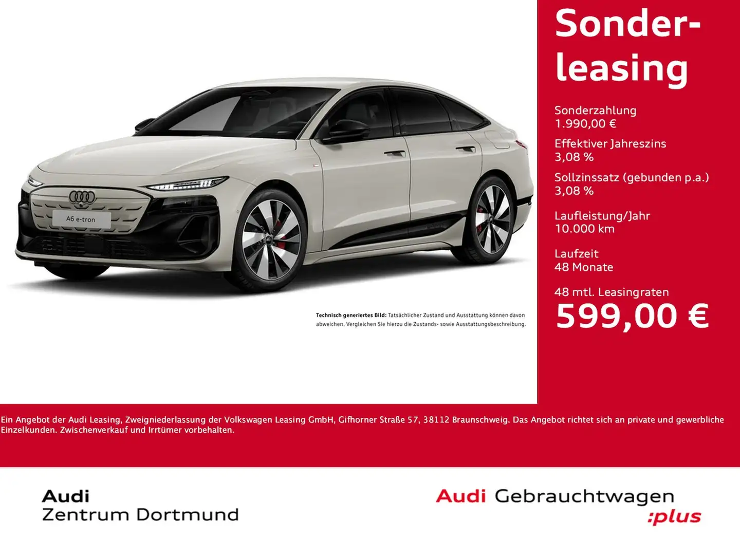 Audi A6 e-tron Sportback performance S LINE AHK LM20 Beige - 1