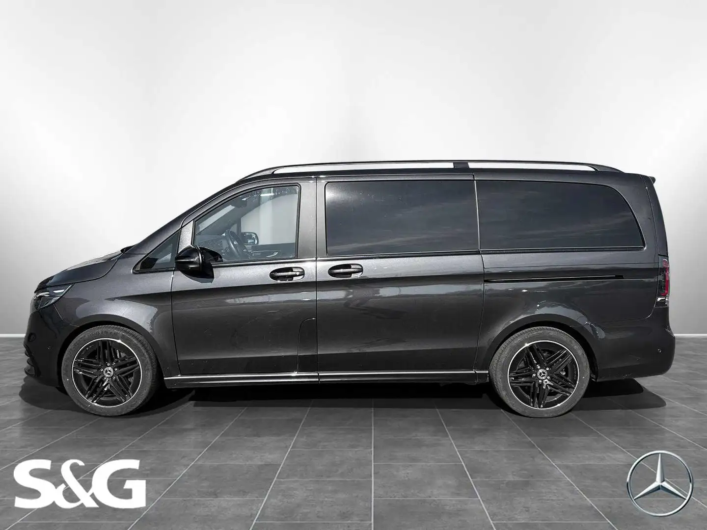 Mercedes-Benz V 300 d Avantgarde lang AMG AHK+360°+M-LED+Sitzh Grijs - 2