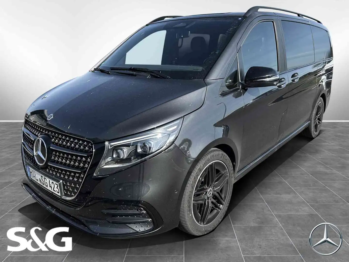 Mercedes-Benz V 300 d Avantgarde lang AMG AHK+360°+M-LED+Sitzh Grijs - 1