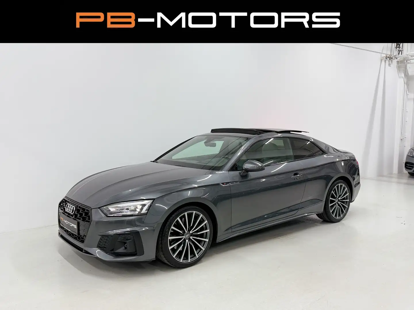 Audi A5 45 TFSI Quattro S-Line Panorama OP Schwarz RFK Grau - 1