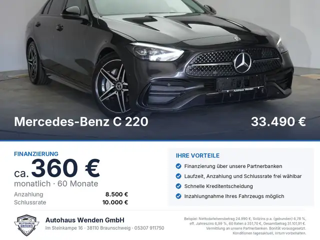 Mercedes-Benz C 220 d 9G Tronic AMG Temp/AHK/Kamera/Virtual/La