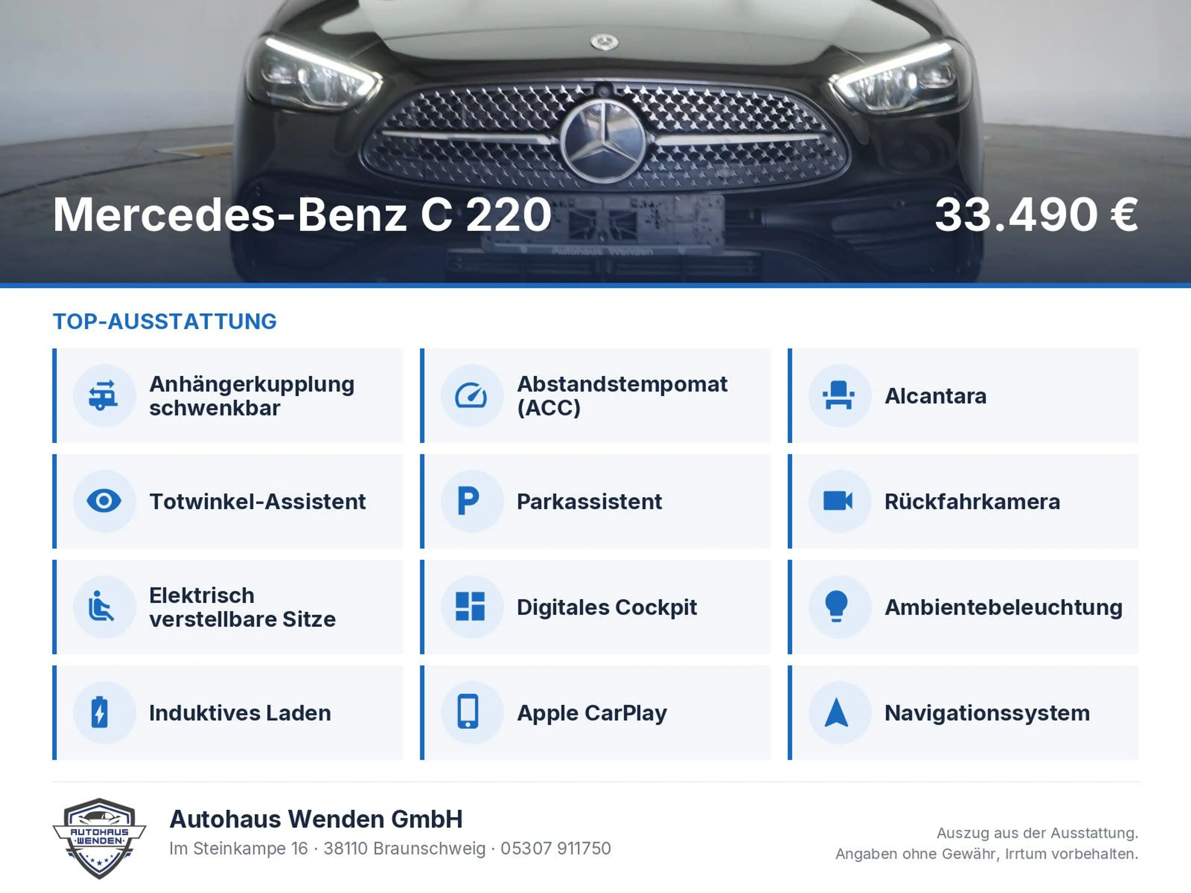 Mercedes-Benz C 220 d 9G-Tronic AMG Temp/AHK/Kamera/Virtual/La — photo 6
