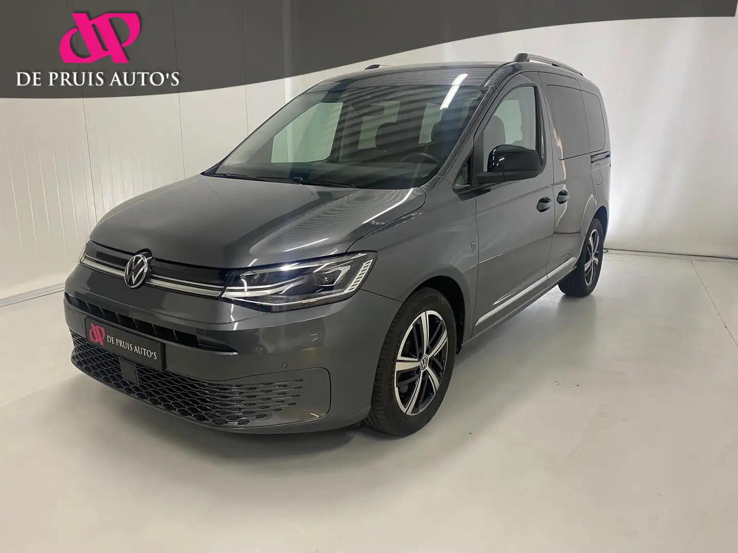 Volkswagen Caddy 1.5 TSI 5p Style Led Koplampen Leer Alcantara ACC Grijs - 1