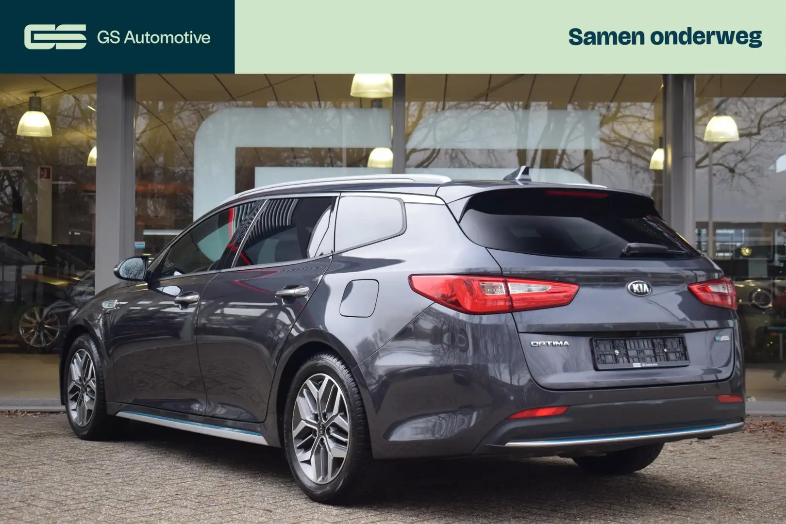 Kia Optima Sportswagon 2.0 GDI PHEV DynamicPlusLine |NAV|CAM| Gris - 2
