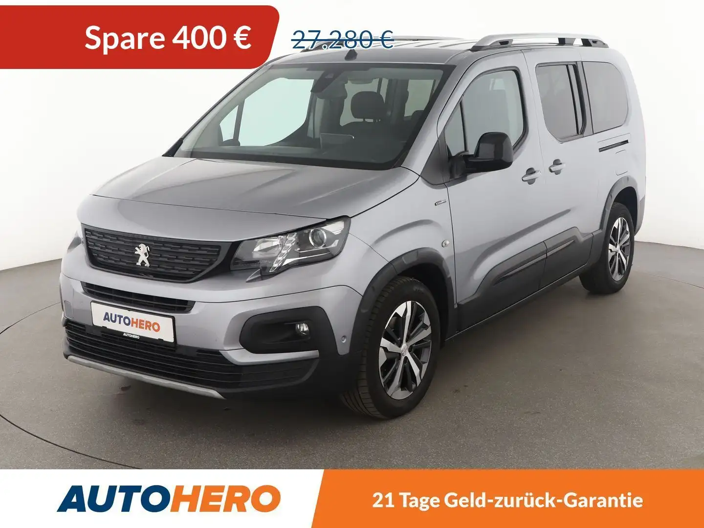 Peugeot Rifter 1.2 PureTech Allure L2 Aut*7-SITZER*NAVI*TEMPO*AHK Grau - 1