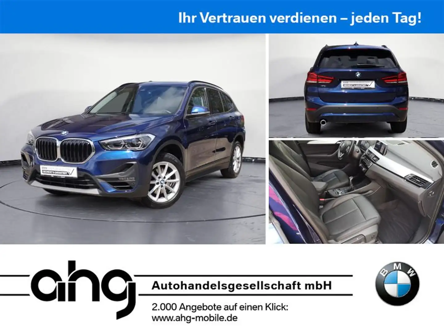 BMW X1 sDrive18i Advantage Navi PDC HiFi Leder Sitzh Blue - 1