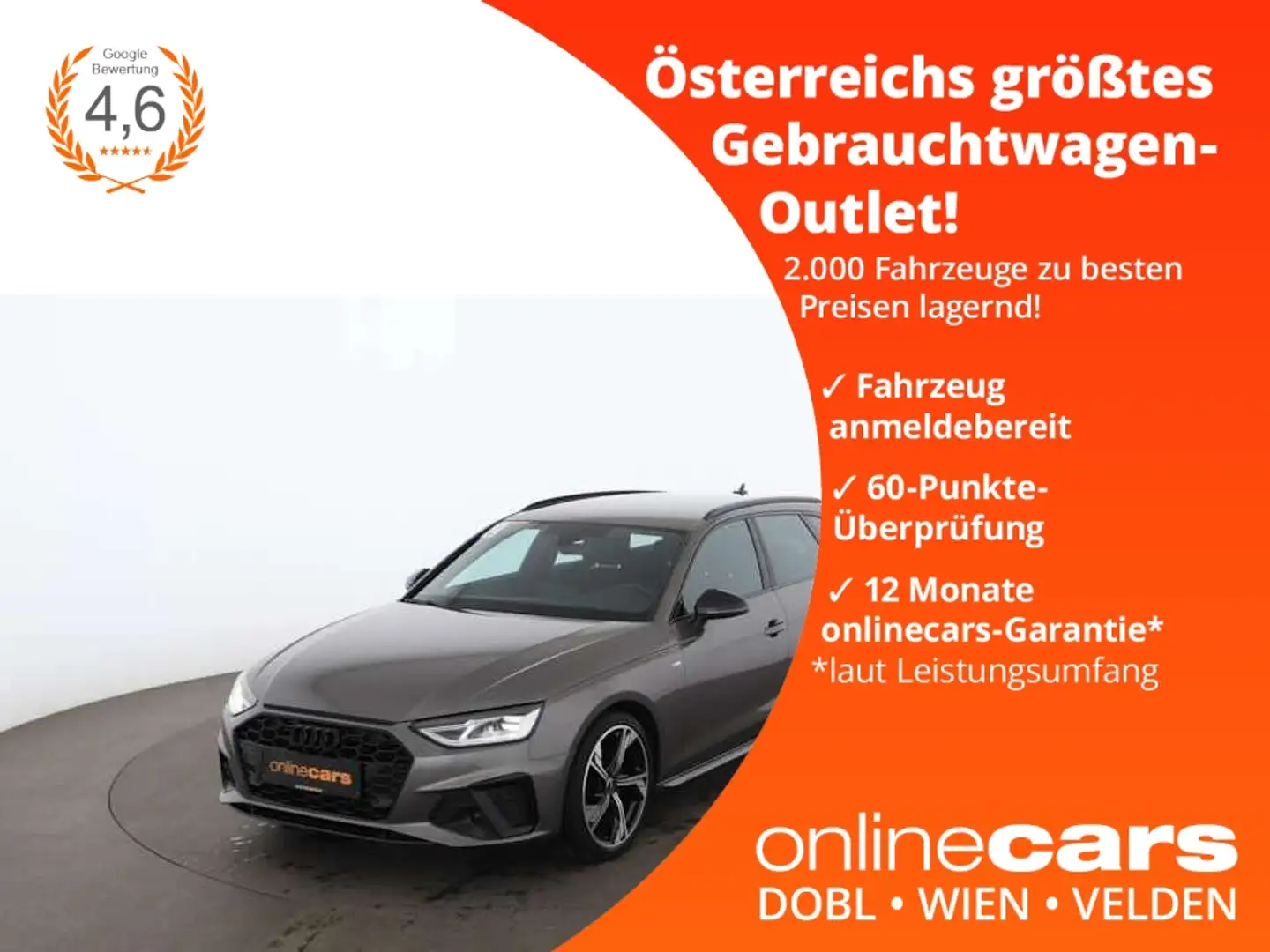 Audi A4 Avant 35 TDI S-Line Aut LED NAVI SITZHZG R-CAM Grau - 1