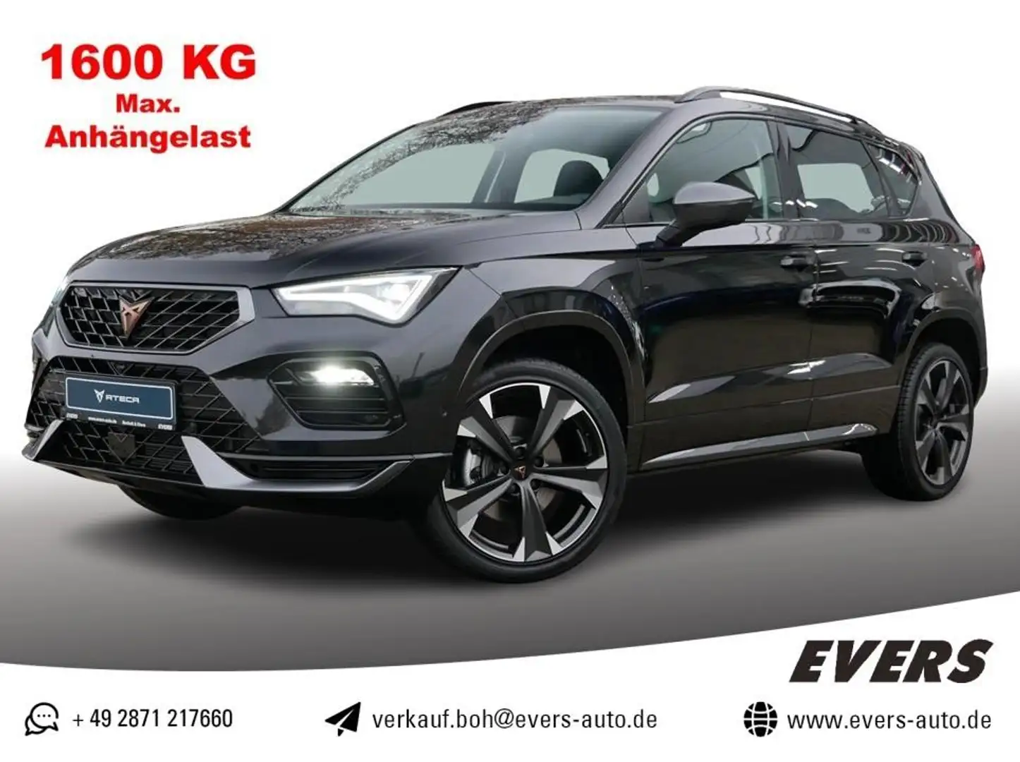CUPRA Ateca 1.5 TSI DSG ACC+AHK+FULL LINK+LED+KAMERA Schwarz - 1