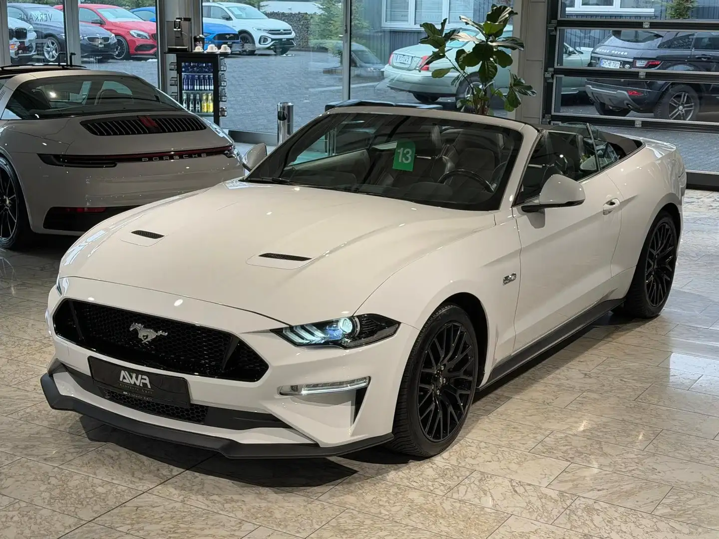 Ford Mustang GT CABRIO UNFALLFREI*PERFORMANCE*ACC*19" Blanc - 2