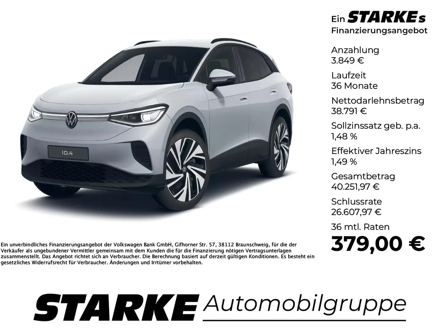 Volkswagen ID.4 Pro Silber - 1