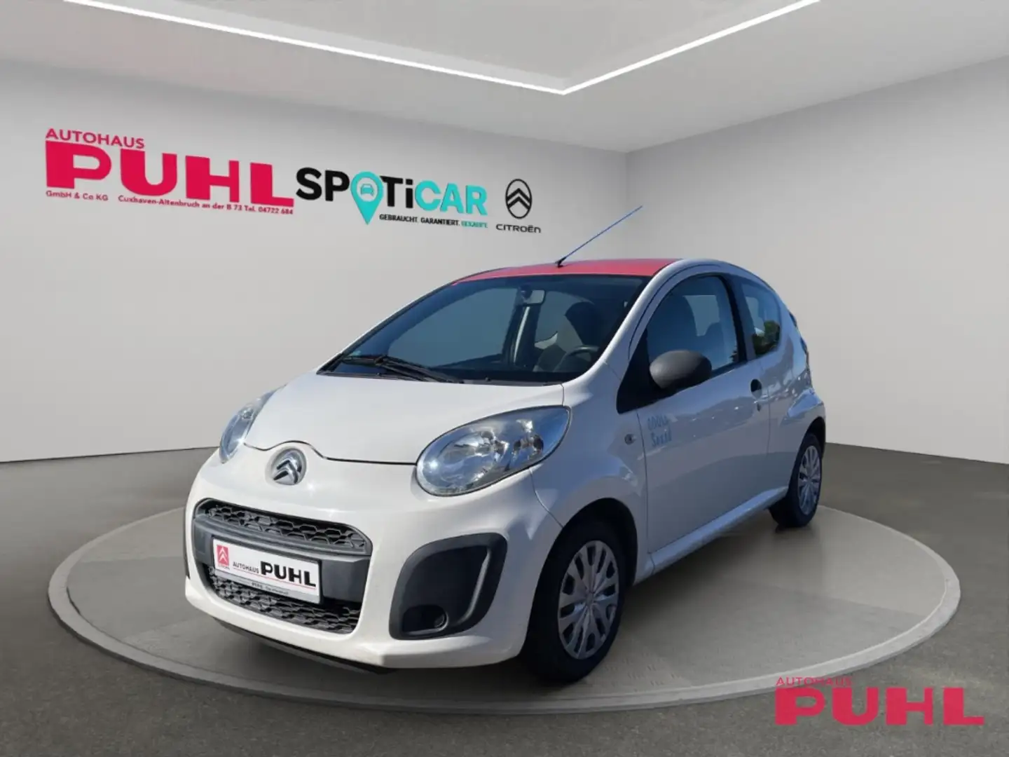 Citroen C1 Advance 1.0 teilb.Rücksb ESP ABS Servo TRC Airb AS Weiß - 2