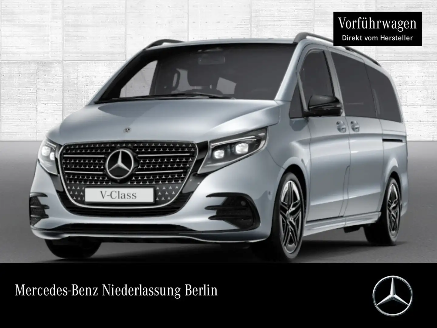 Mercedes-Benz V 300 d 4M STYLE+Allrad+AMG+9G+AHK+StandHZ+Navi Argent - 1