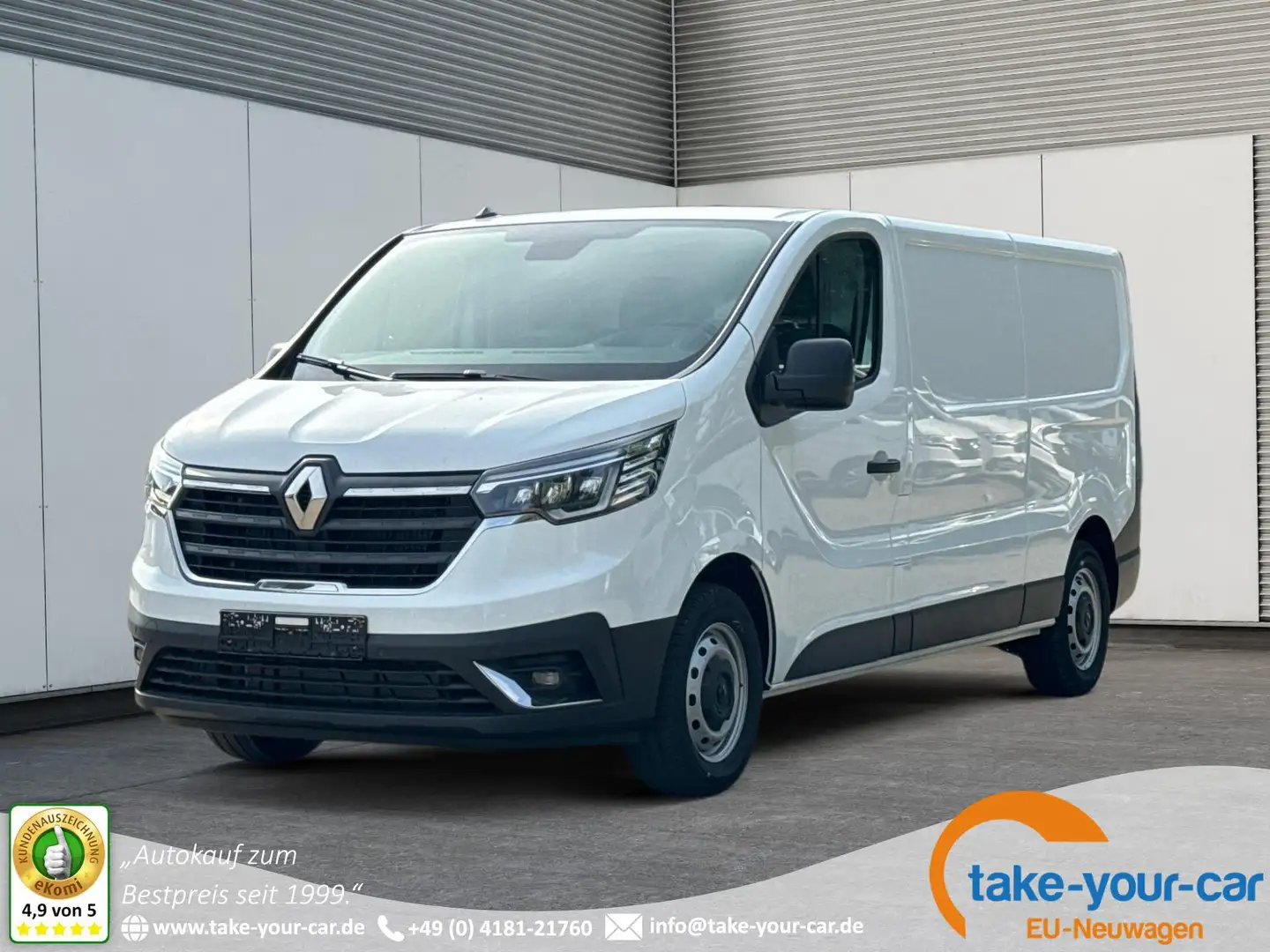 Renault Trafic L2H1 3,07t+KAMERA+PDC+AHK+GJR+LED Blue dCi 130 ... Weiß - 1