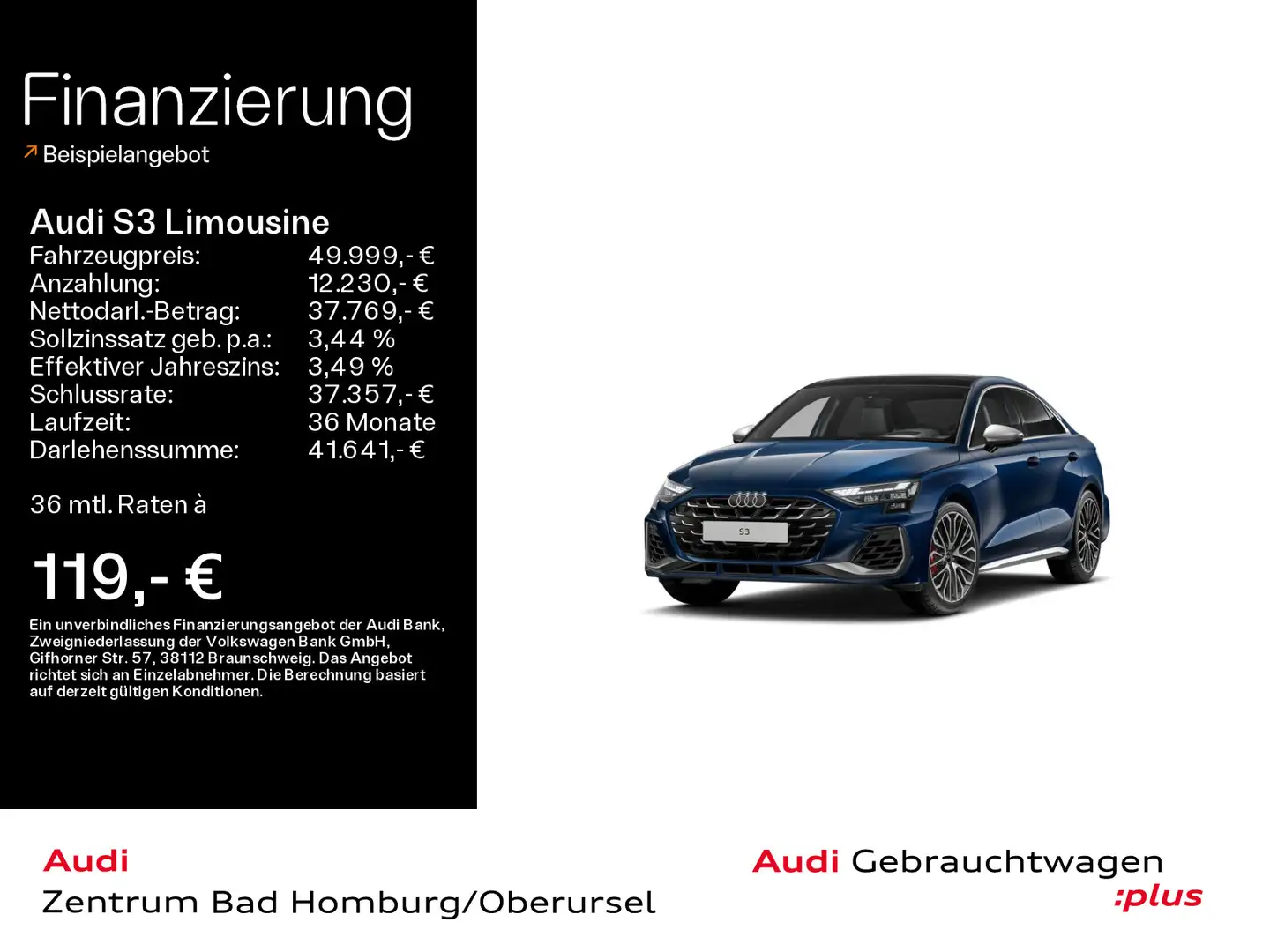 Audi S3 TFSI quattro*Navi*Matrix*Alu*HUD*SO Blau - 1