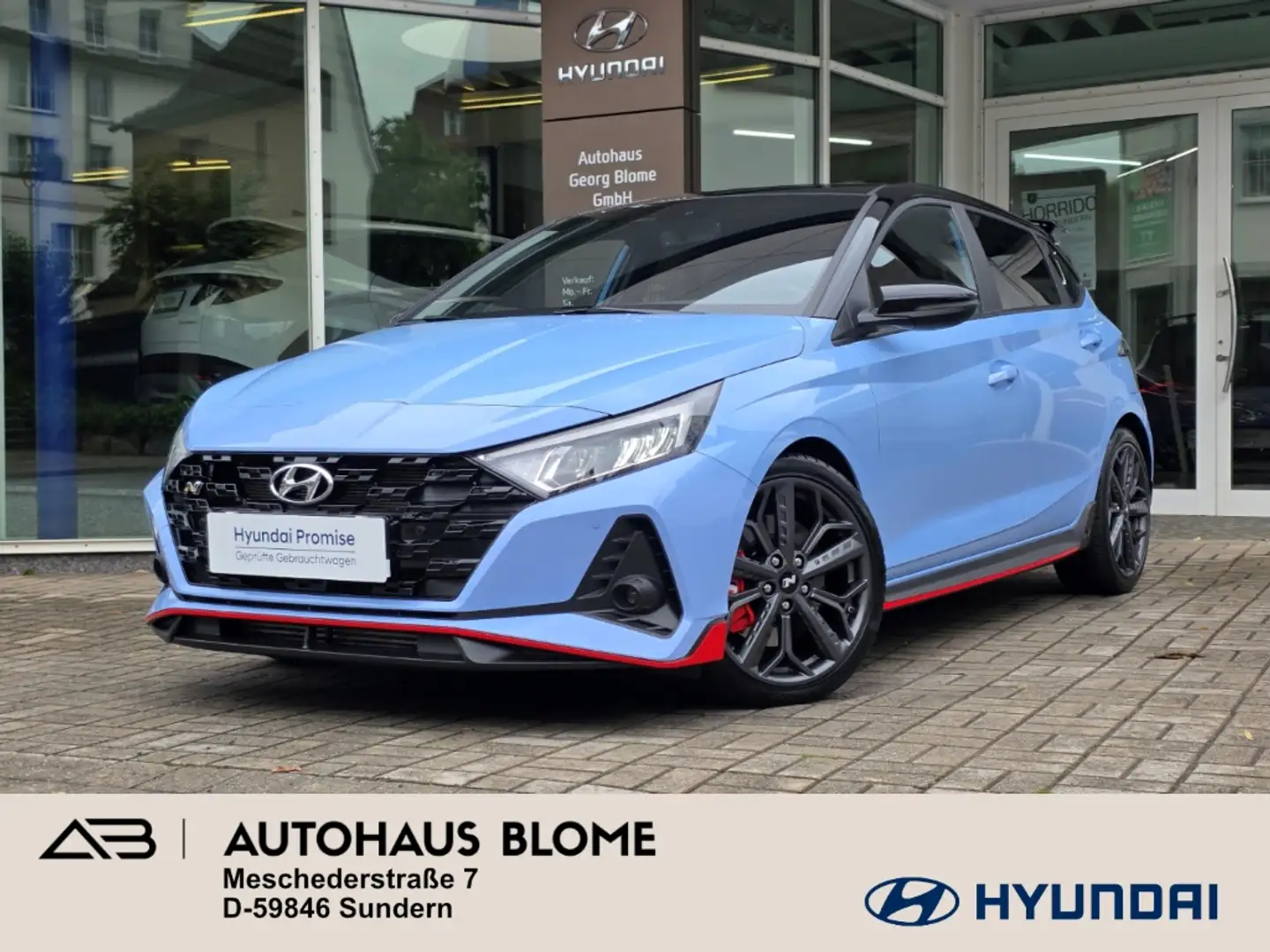 Hyundai i20 1.6 T-GDI N Performance, Navi, Voll-LED, Kamera, B Modrá - 1