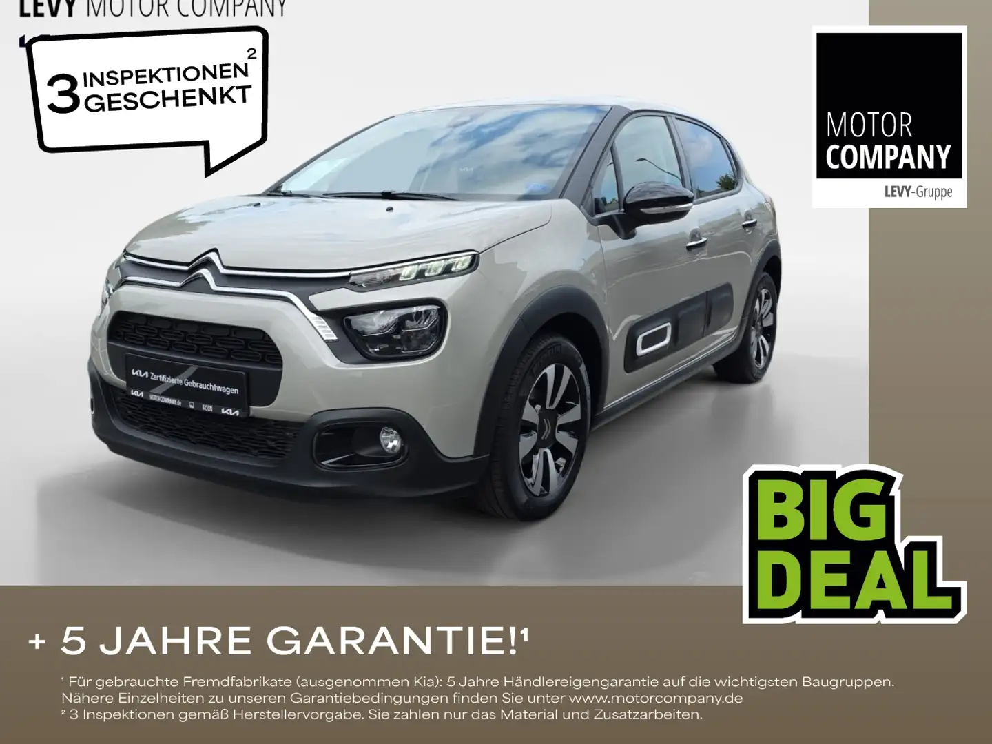 Citroen C3 PureTech 110 EAT6 Max +Automatik+Klima Grau - 1