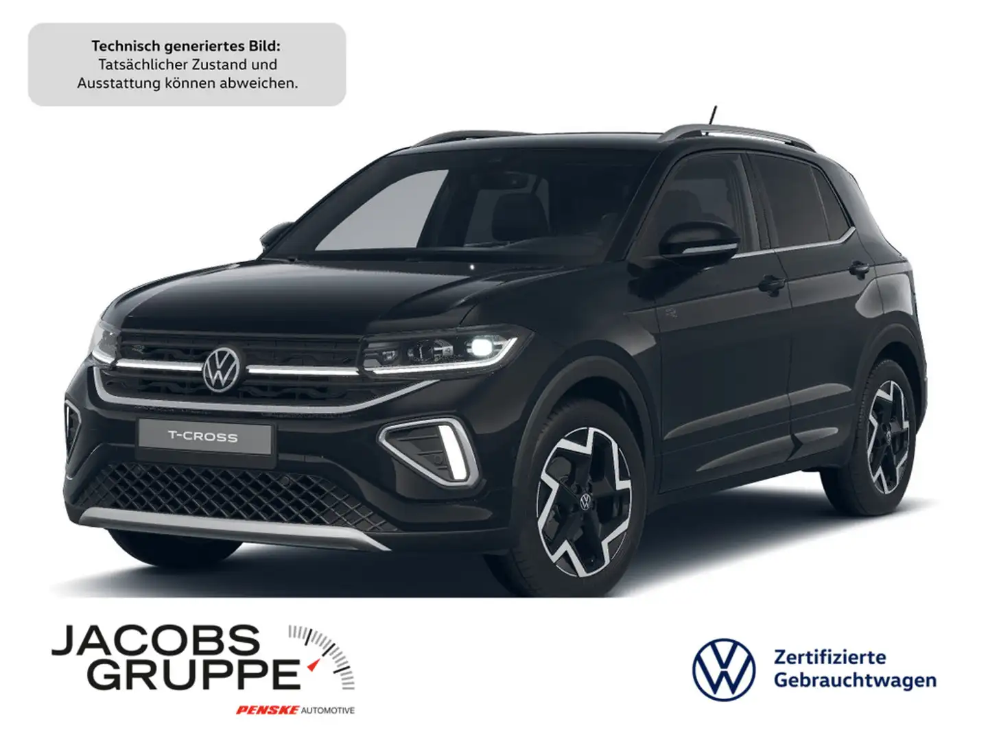 Volkswagen T-Cross 1.5 TSI R-Line IQ*AHK*CAM*Navi R-Line Schwarz - 1