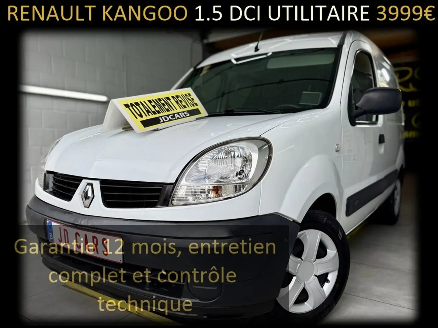 Renault Kangoo 1.5DCI UTILITAIRE‼️GARANTIE 1 AN CTOK‼️ Blanc - 1
