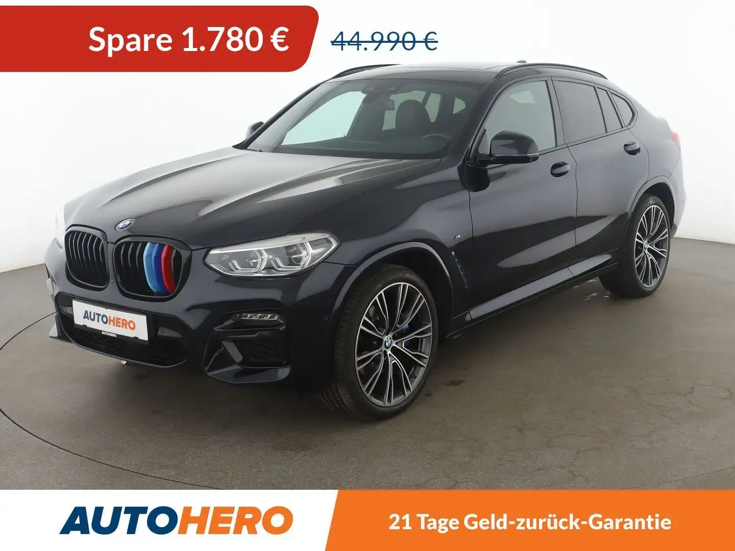BMW X4 M40i Aut.*NAVI*LED*ACC*HUD*H&K*PANO*360° Schwarz - 1