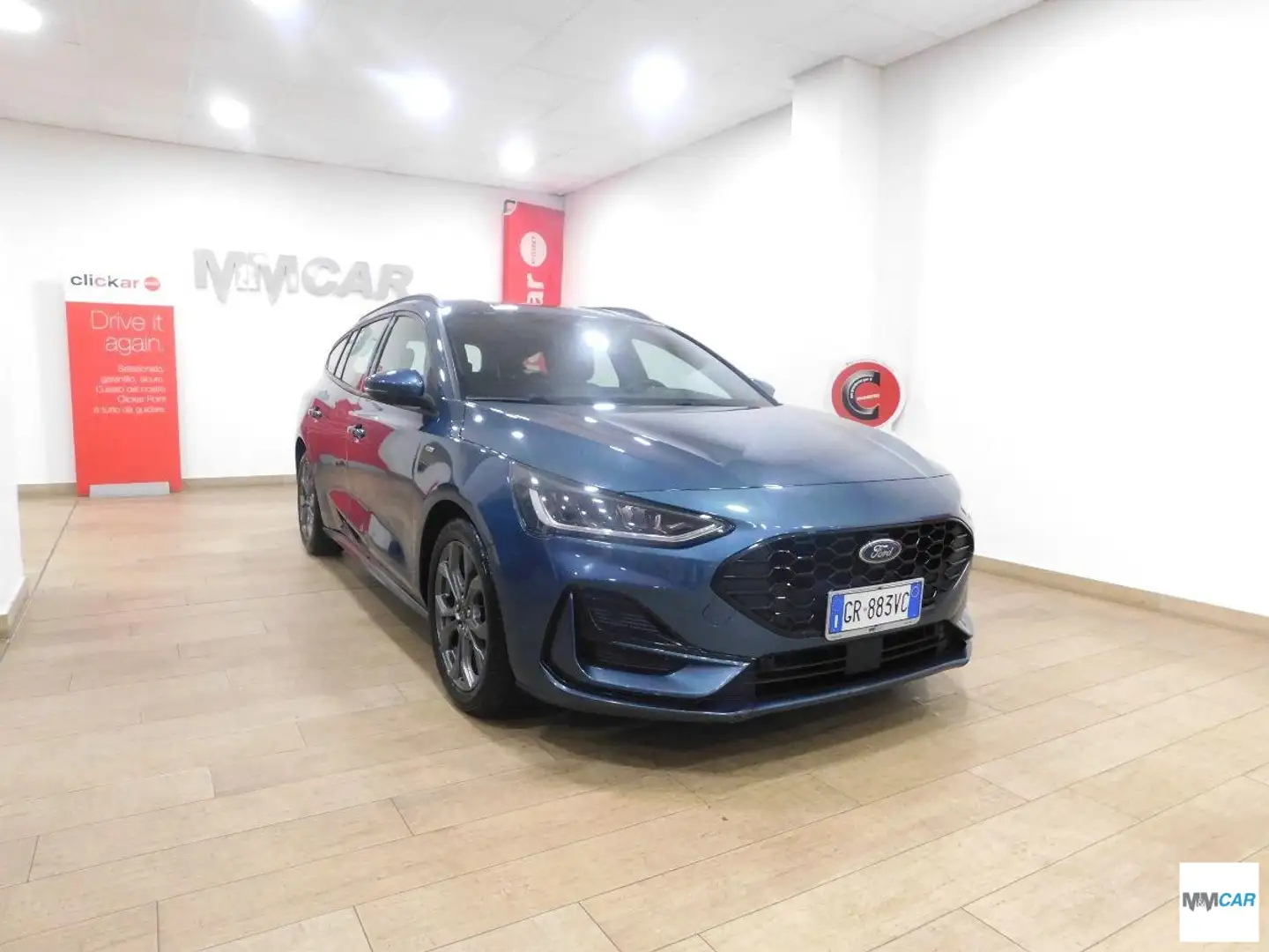 Ford Focus 1.5 EcoBlue 120CV SW ST Line Blau - 1