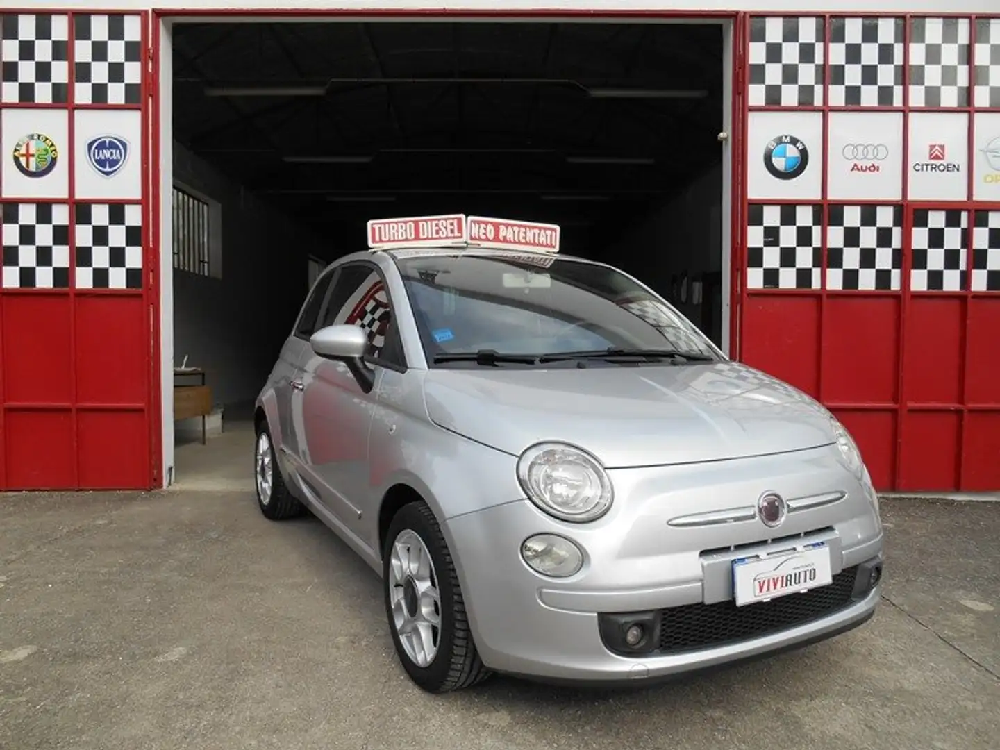 Fiat 500 1.3 mjt 16v Sport 75cv NEOPATENTATI KM 149000 Argent - 1