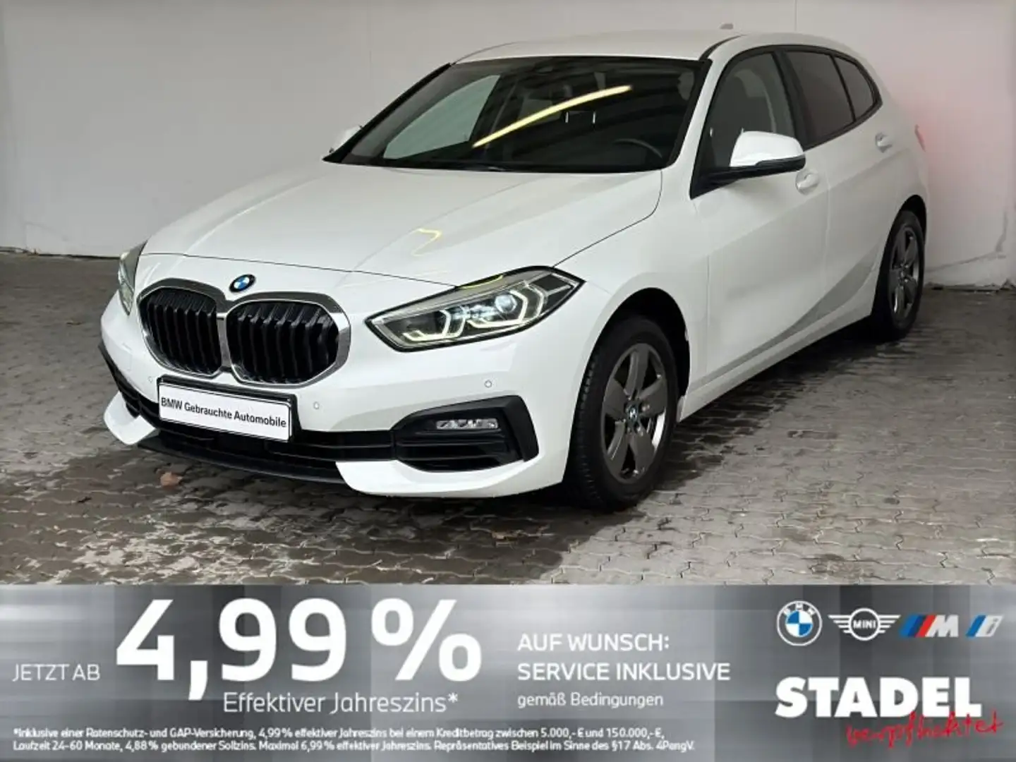 BMW 116 i Limousine LED.AHK.SportLR.PDCvo+hi.SHZ.DAB Blanc - 1