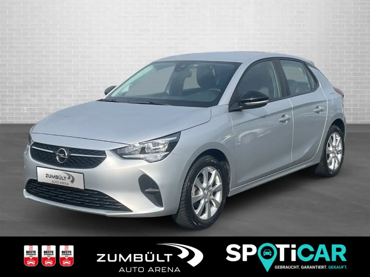 Opel Corsa Edition 1.2 +Allwetter SHZ Kamera CarPlay DAB LMFe Silber - 1