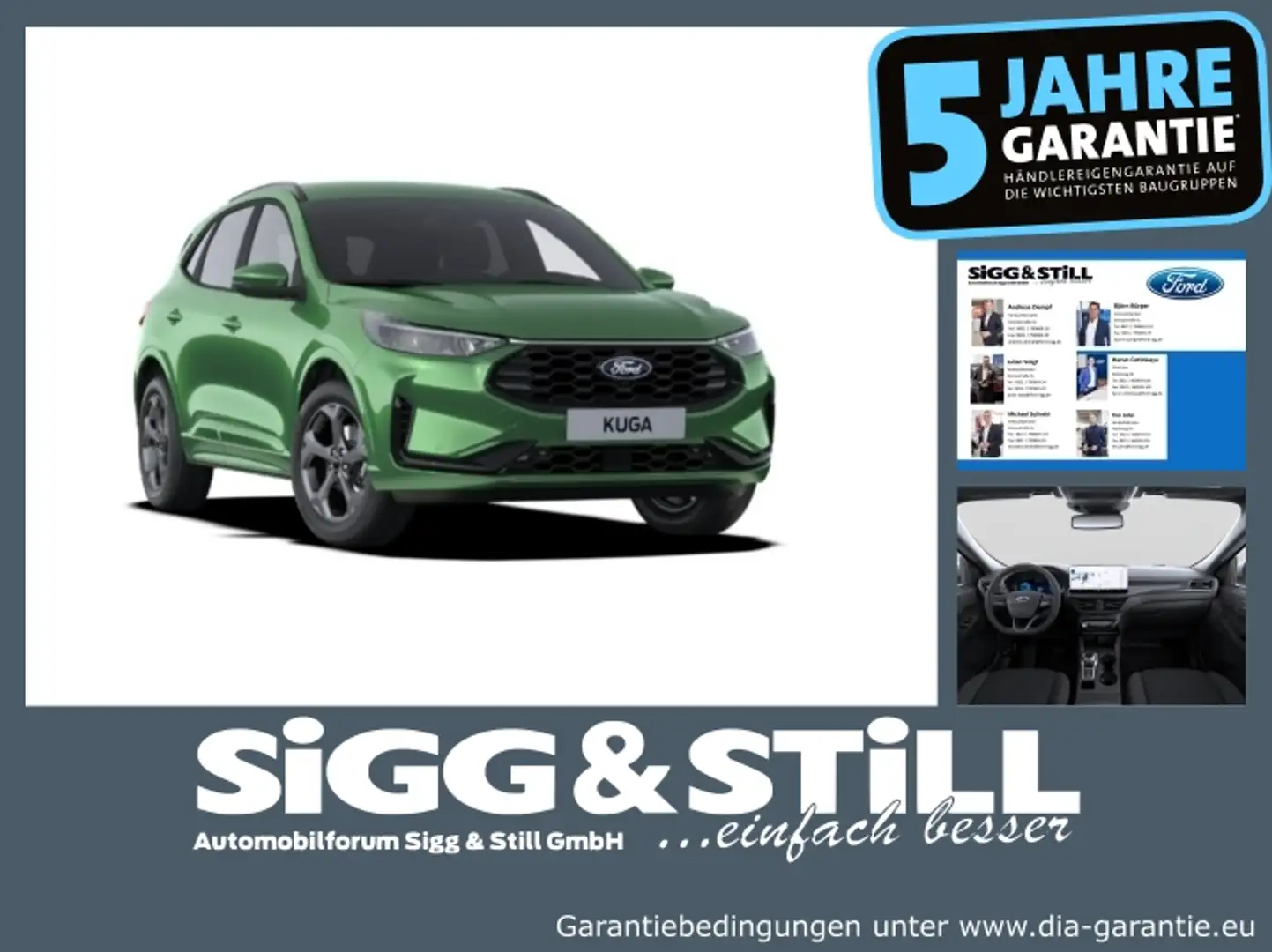 Ford Kuga ST-Line PHEV 2,5I NAVI*LED*4XSHZ*CAM*PDC Vert - 1