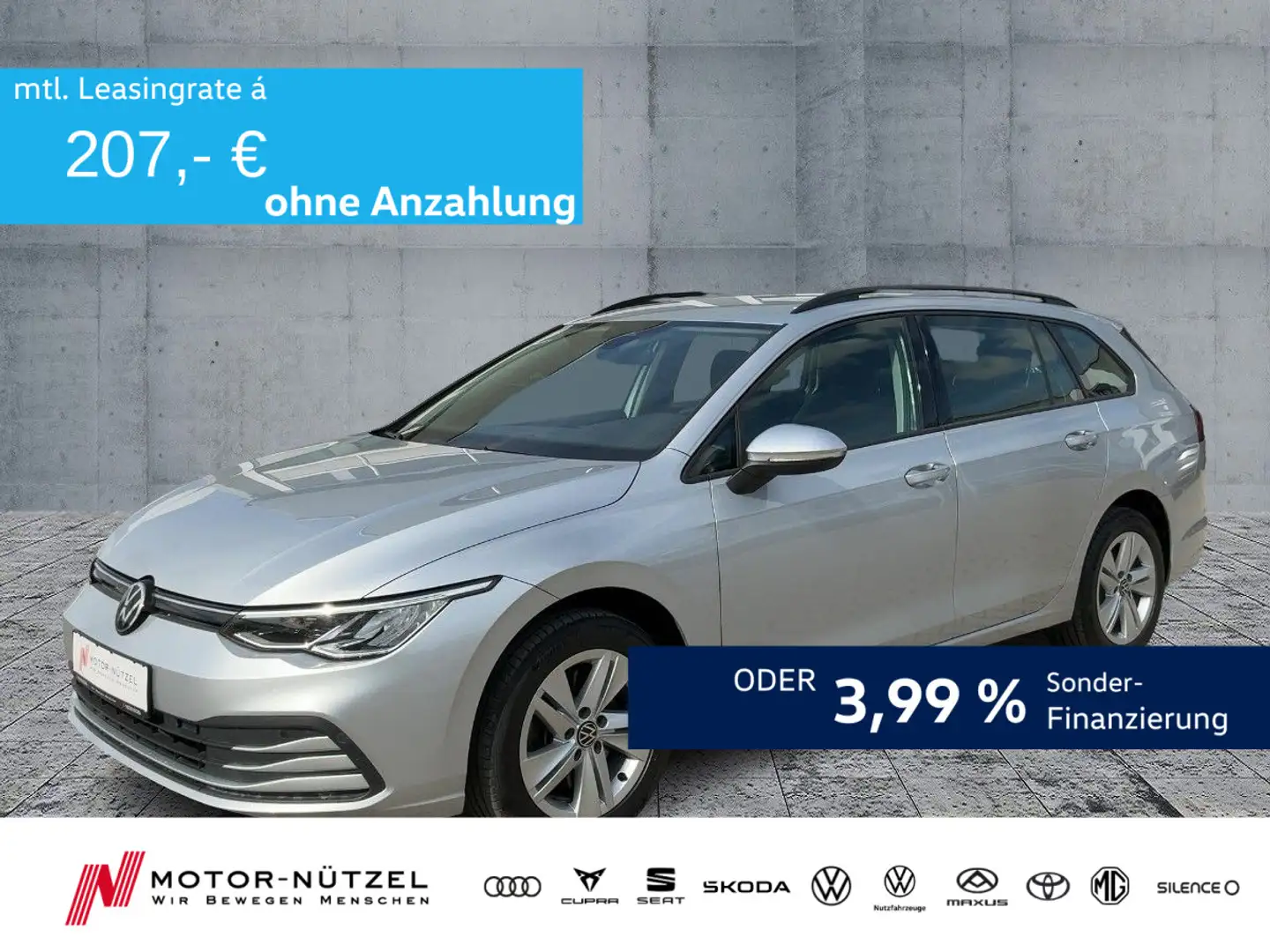 Volkswagen Golf Variant Golf VIII Variant 2.0 TDI LIFE LED+NAV+ACC+ERGO Argintiu - 1
