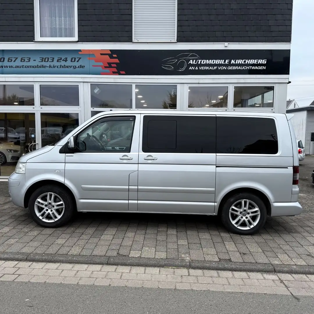 Volkswagen T5 Multivan +Automatik+Schiebedach+Leder+Nav+Kam+ Silber - 2