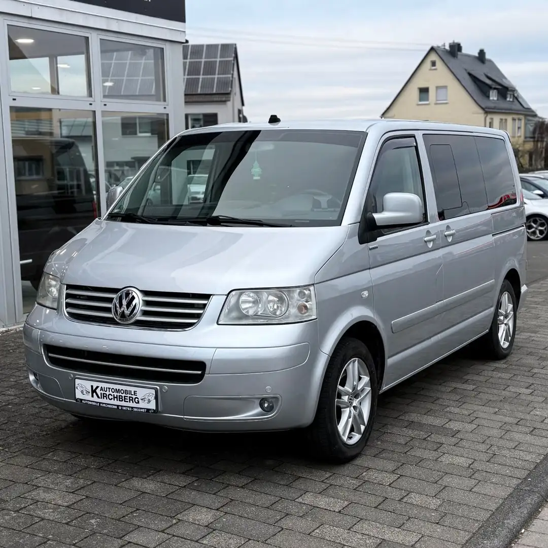 Volkswagen T5 Multivan +Automatik+Schiebedach+Leder+Nav+Kam+ Silber - 1