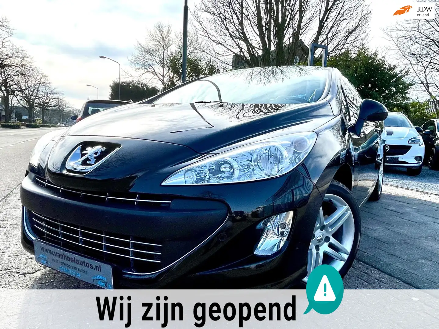 Peugeot 308 CC 1.6 THP Sport Pack Clima Elek Pakket 17” Leer P Zwart - 1