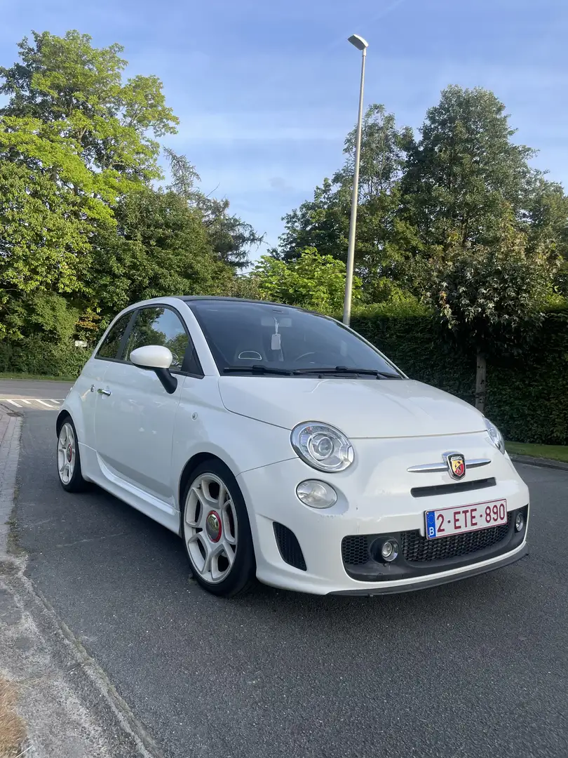 Abarth 500C Cabrio, Automaat, Akrapovic White - 1