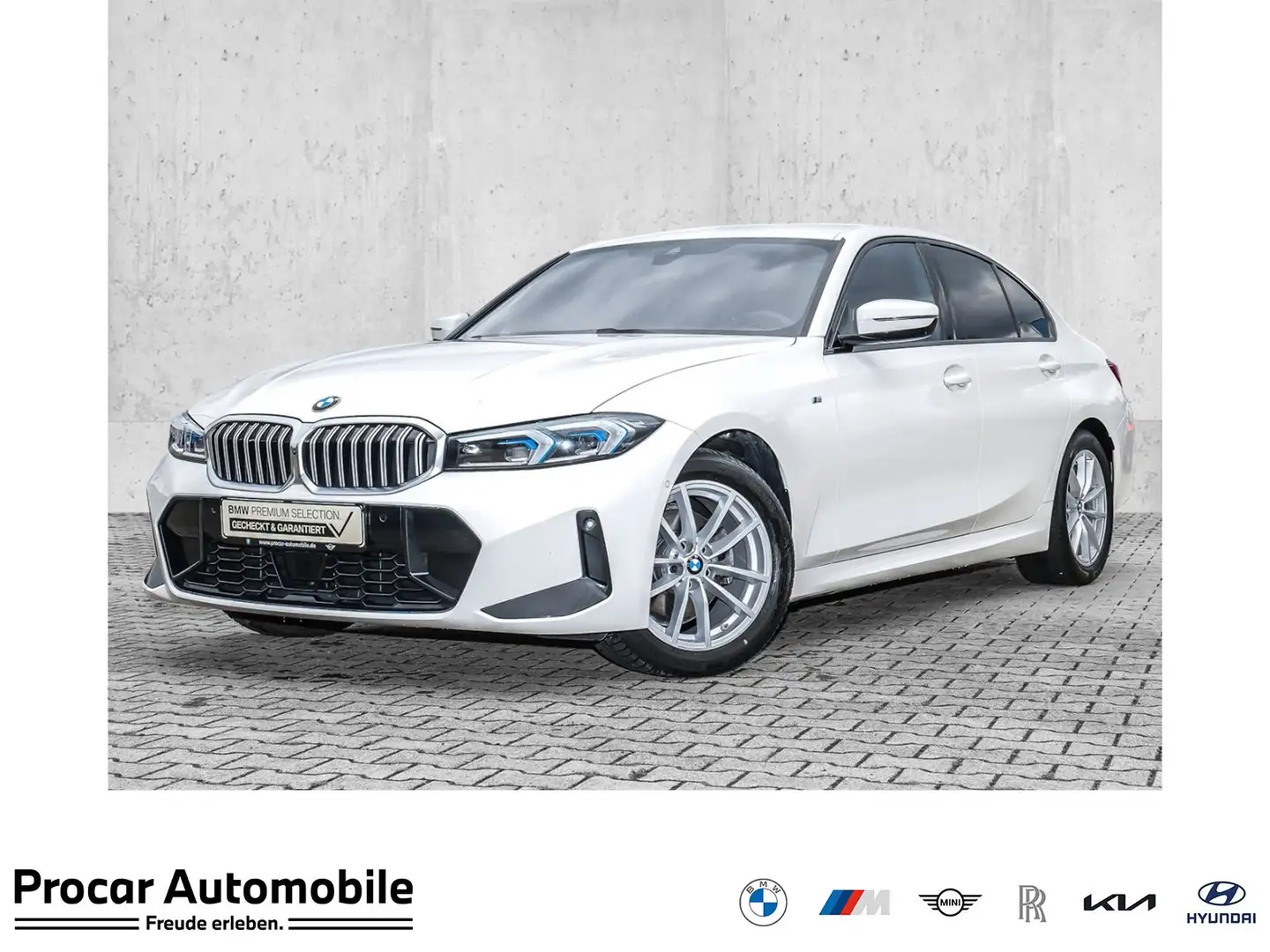 BMW 320 d xDrive Limousine M Sport ACC PA+ HiFi LED DAB Weiß - 1