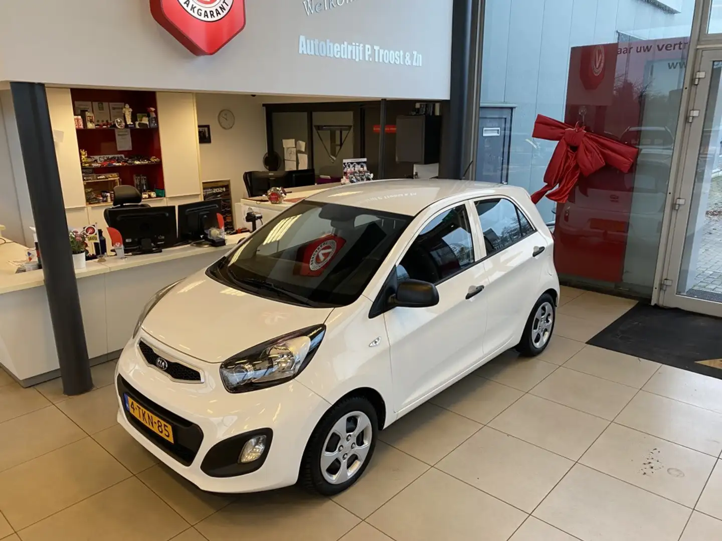 Kia Picanto 1.0 CVVT ComfortLine,100% Onderhouden,5 Deurs,5Zit Blanco - 2