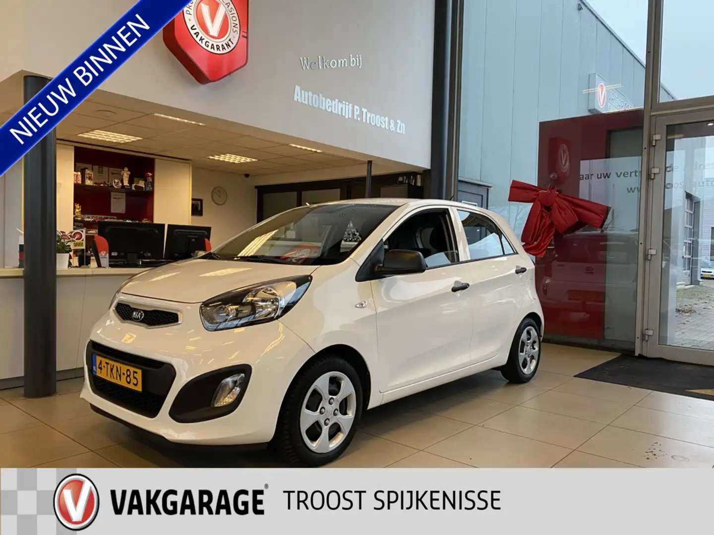 Kia Picanto 1.0 CVVT ComfortLine,100% Onderhouden,5 Deurs,5Zit Blanco - 1