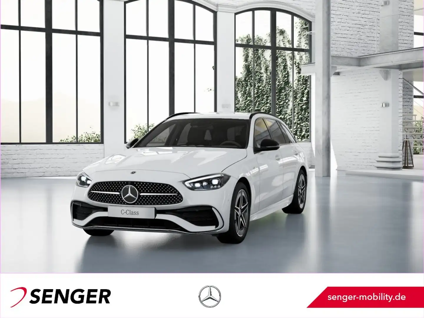 Mercedes-Benz C 300 de T AMG DigitalLight 360°-Kamera MBUX AHK Weiß - 1