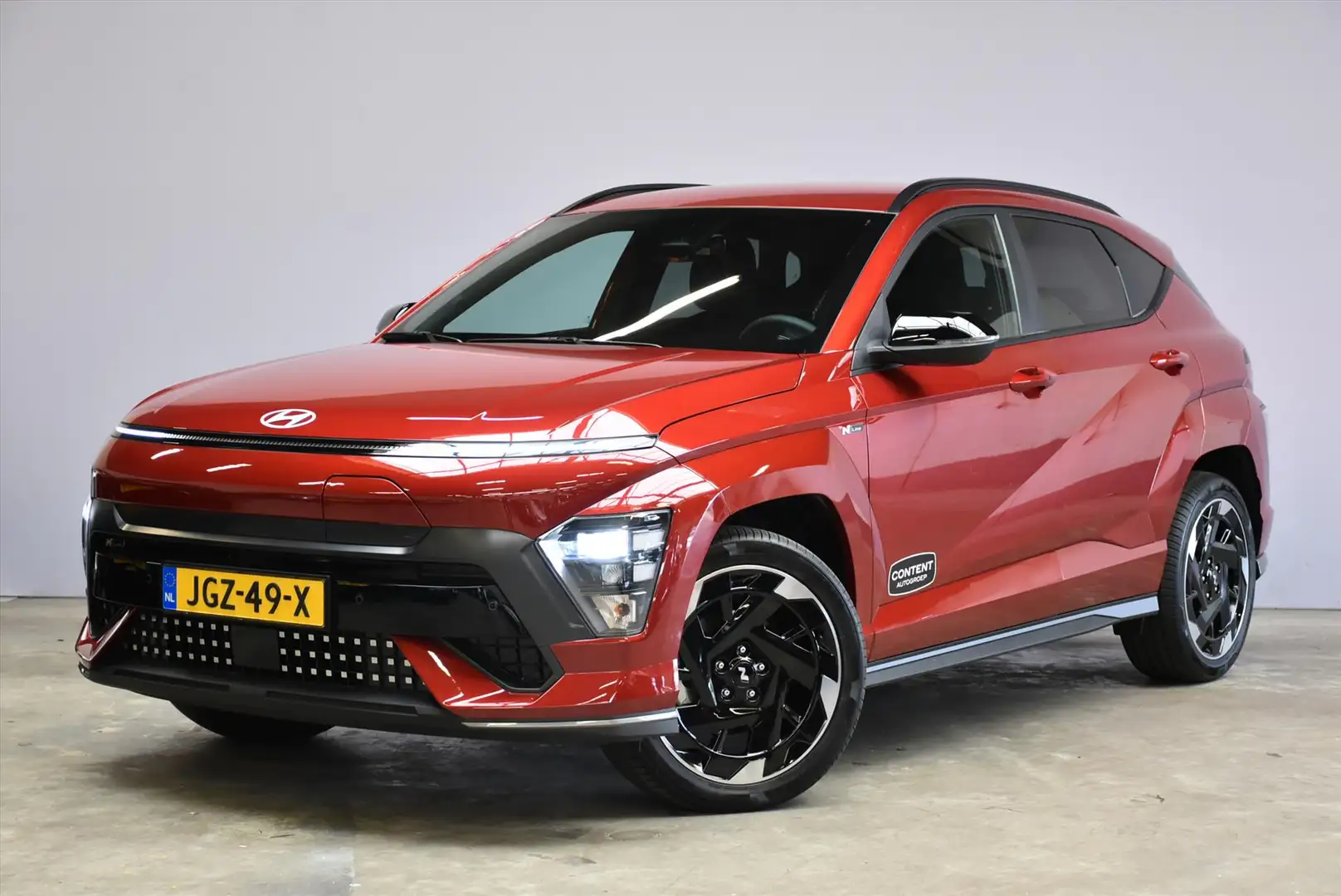 Hyundai KONA 65,4 kWh 217pk N Line Edition I Demo voordeel Rood - 1