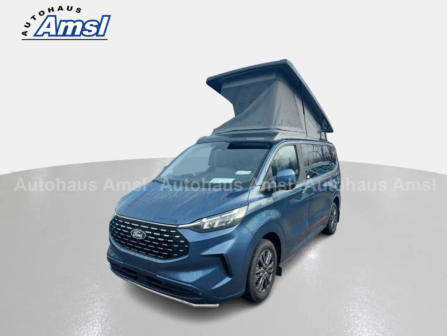 Ford Tourneo Custom Bürstner Copa C500 Holiday A/T *AHK*StdHzg*Navi* Bleu - 2